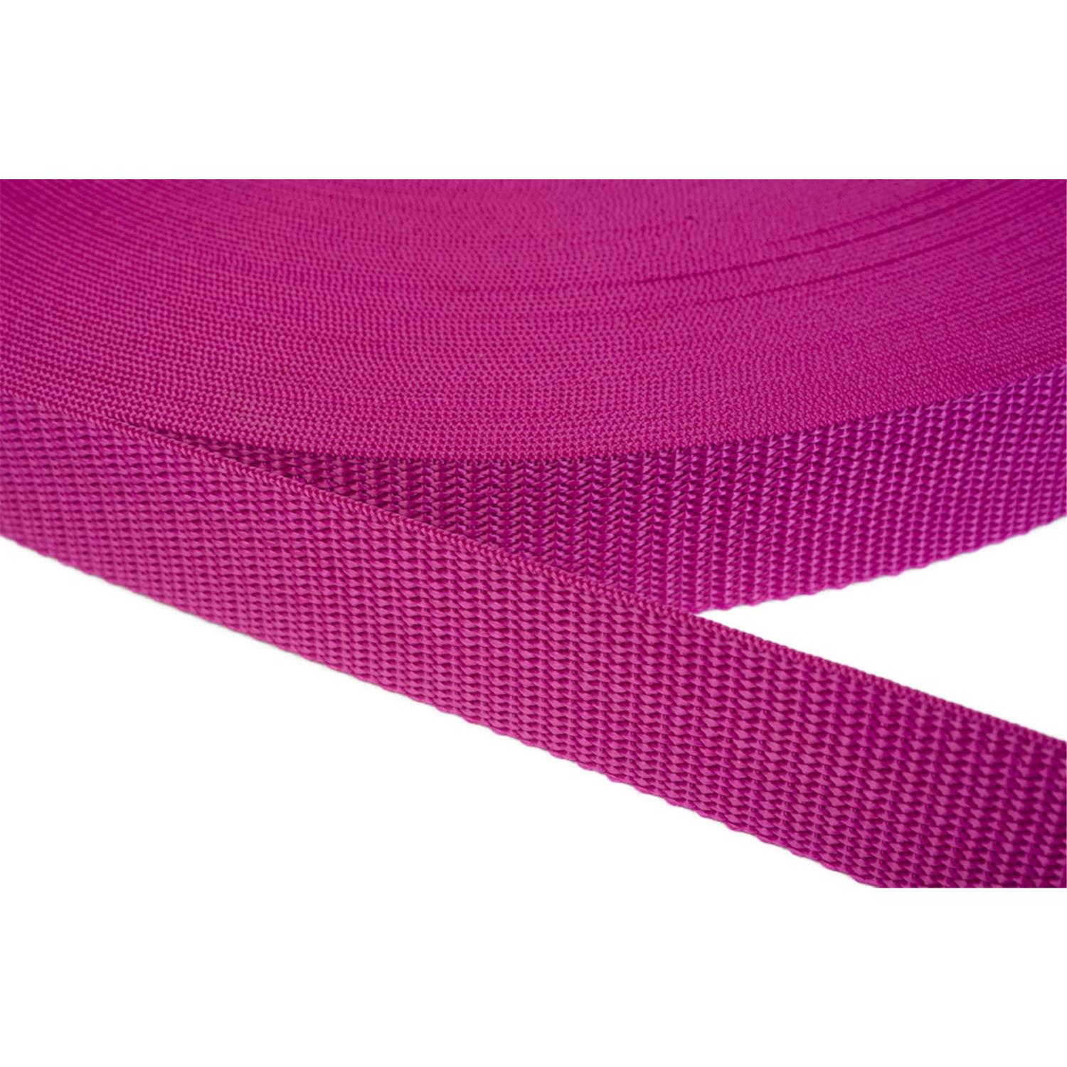 gurtband-25mm-breit-aus-polypropylen-in-41-farben-17--dunkles-magenta-6-meter