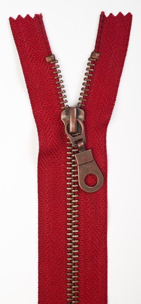 1-reißverschluss-metall-altmessingschiene-nicht-teilbar-12cm-rot-33