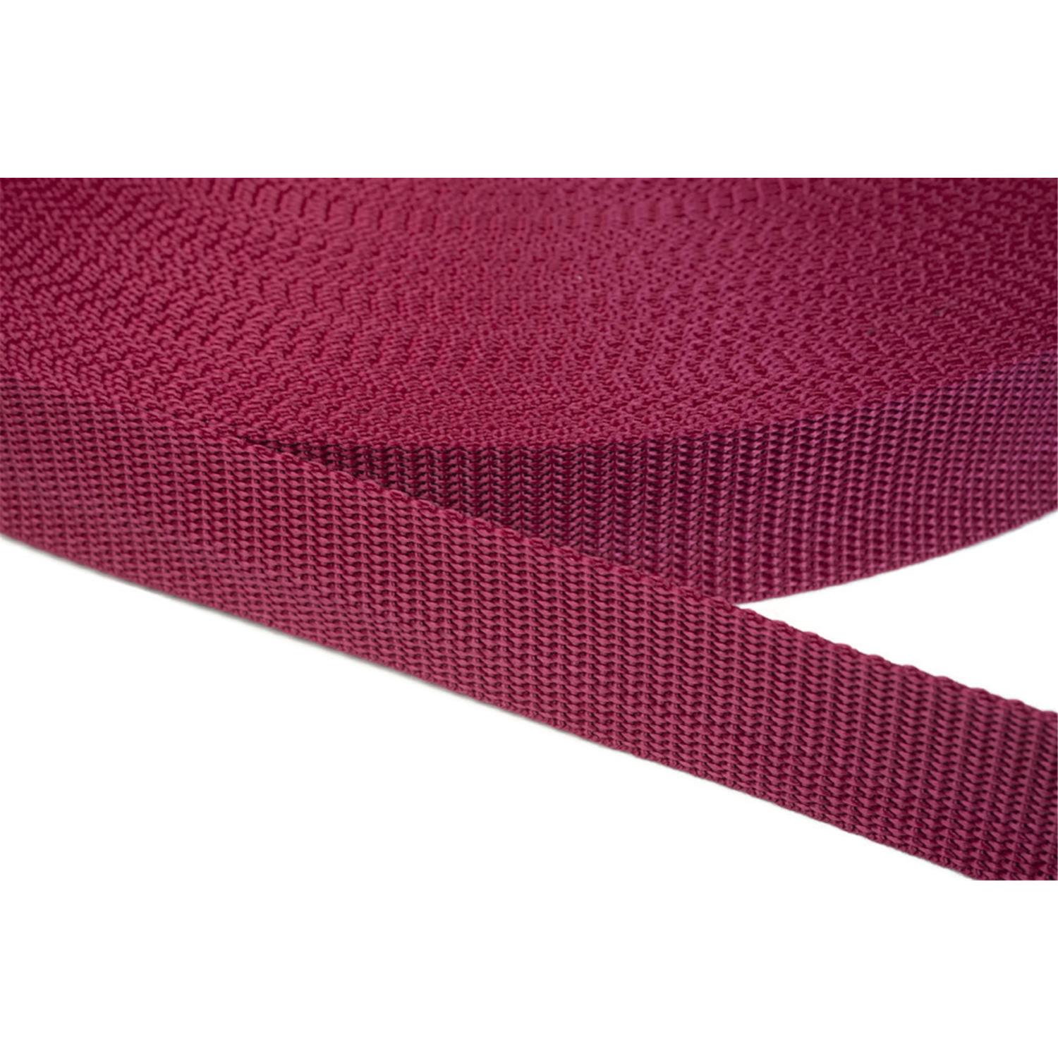 gurtband-25mm-breit-aus-polypropylen-in-41-farben-21--dunkelrot-6-meter
